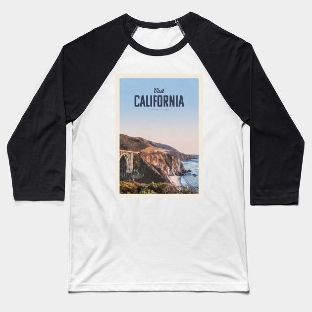 Visit California Baseball T-Shirt by Mercury Club